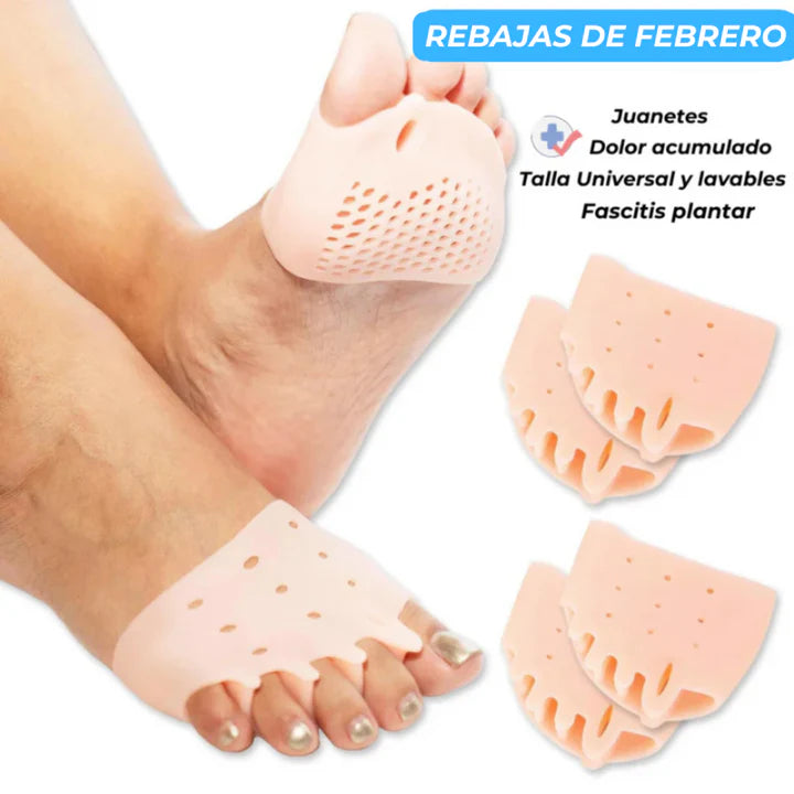 1 UNIDAD + 1 GRATIS | Almohadillas terapéuticas con Separador de dedos | PharmaToe™